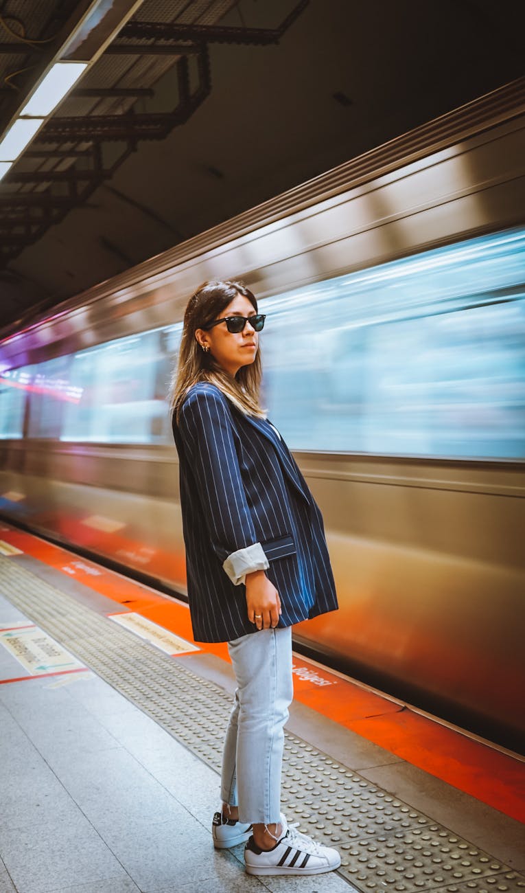 How To Make New Friends (When It Feels Almost Impossible) 2 Young Woman Standing On The Platform In Front Of A Moving Train