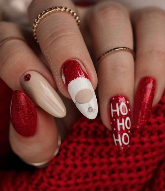 25+ Red Christmas Nails That'Ll Make You Feel Festive Af 13 Red Christmas Nails 10