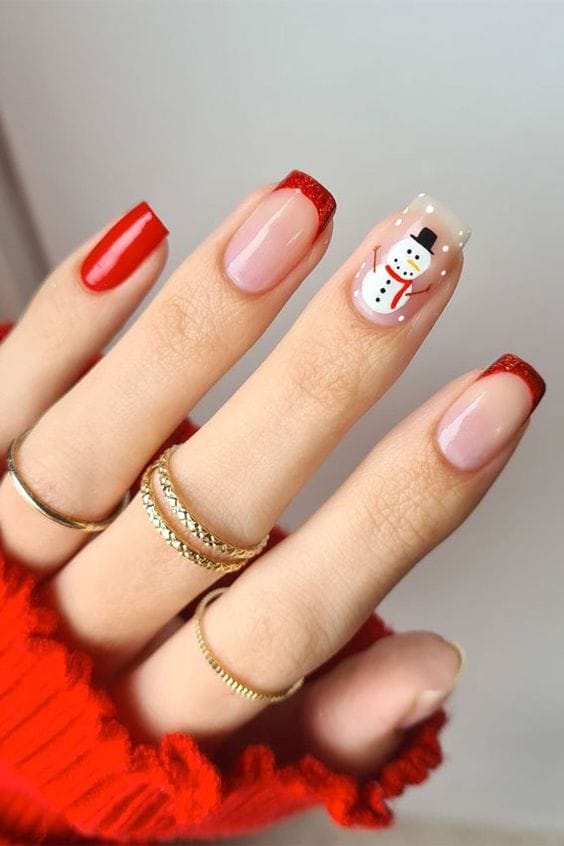 25+ Red Christmas Nails That'Ll Make You Feel Festive Af 15 Red Christmas Nails 12