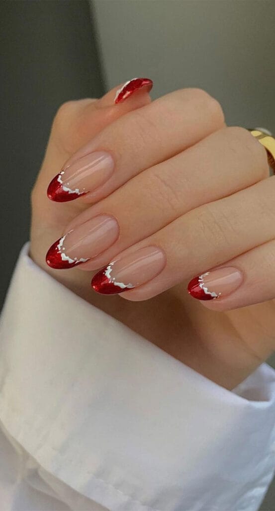 25+ Red Christmas Nails That'Ll Make You Feel Festive Af 20 Red Christmas Nails 3 (1)